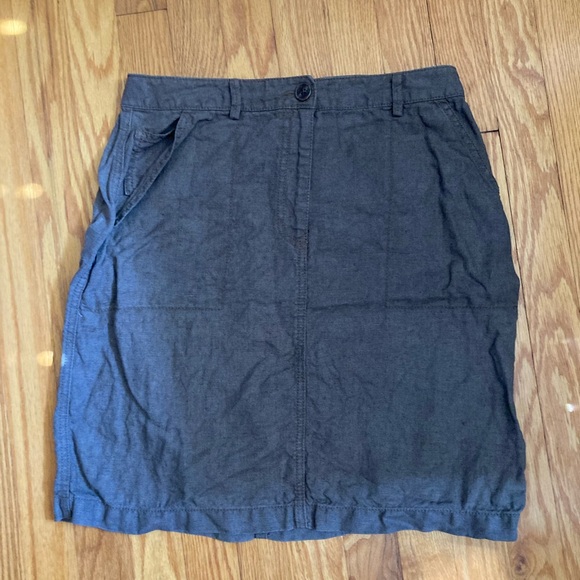 L.L. Bean Dresses & Skirts - Brown L.L. Bean Linen Skirt ✨🌼✨🌼✨